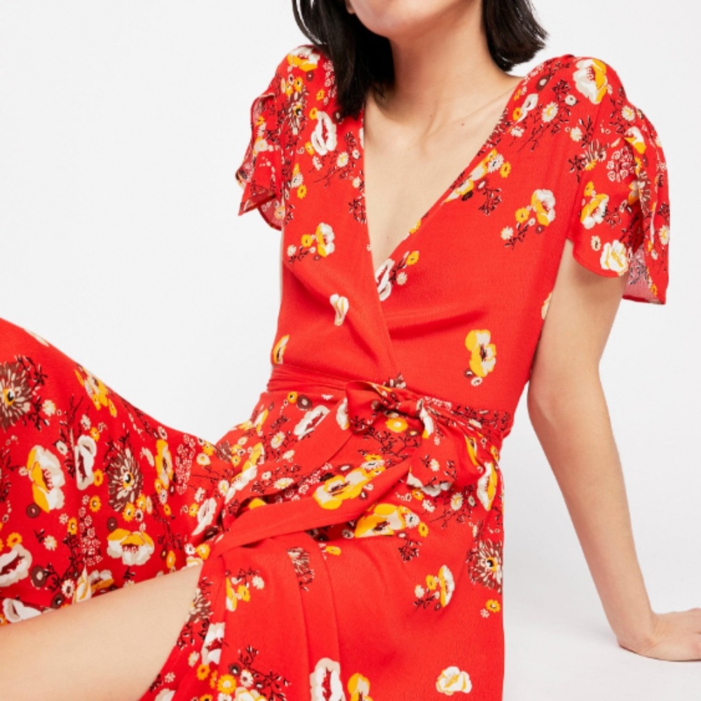 Free People Gorgeous Jess Wrap Dress